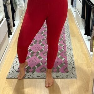 Lululemon Athletica Vibrant Red Leggings